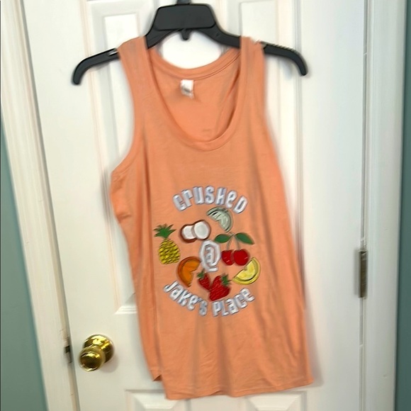 Tops - Fun orange racerback tank top